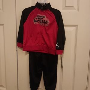 Jordan Kids Jumpman Tracksuit - Red and Black 24 Months